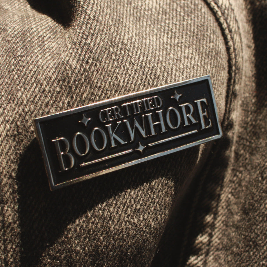 Certified Bookwhore pin