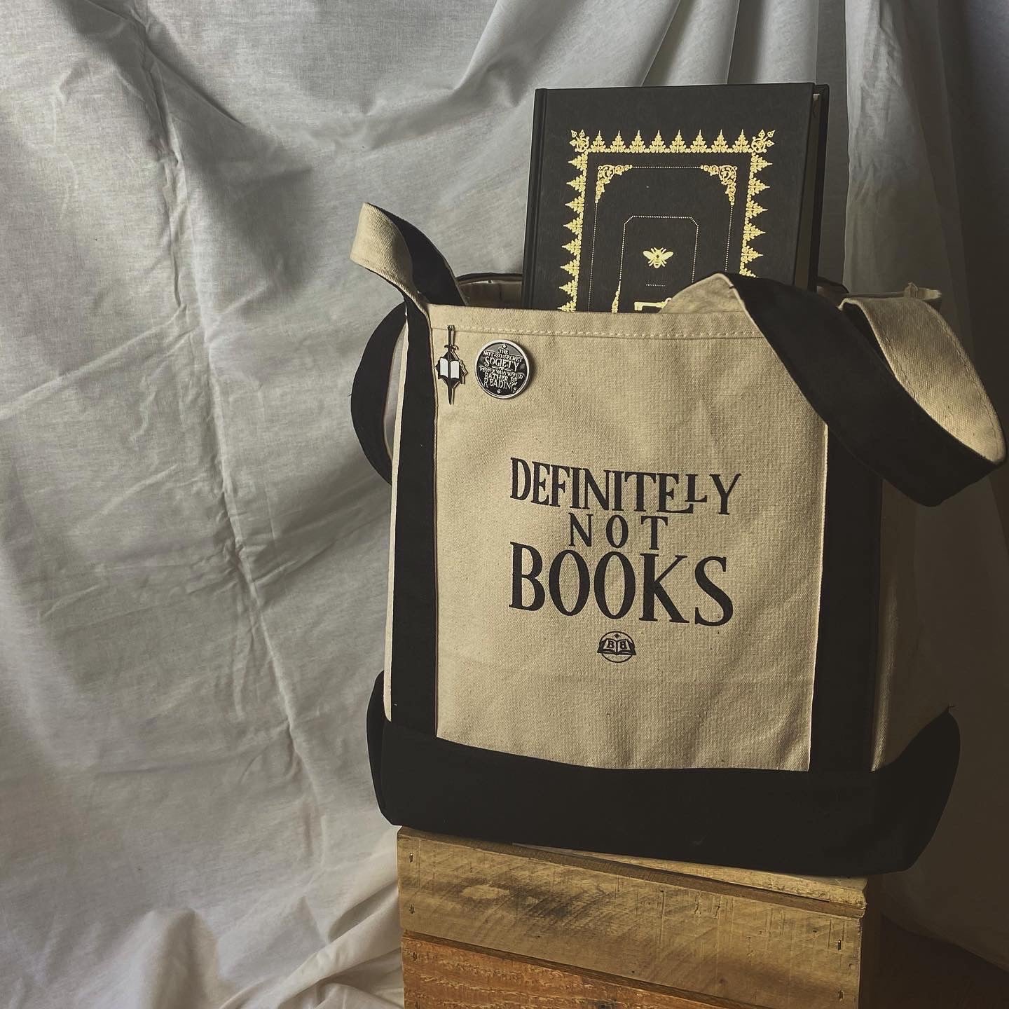 A Tote that Definitely Does Not Contain Any Books