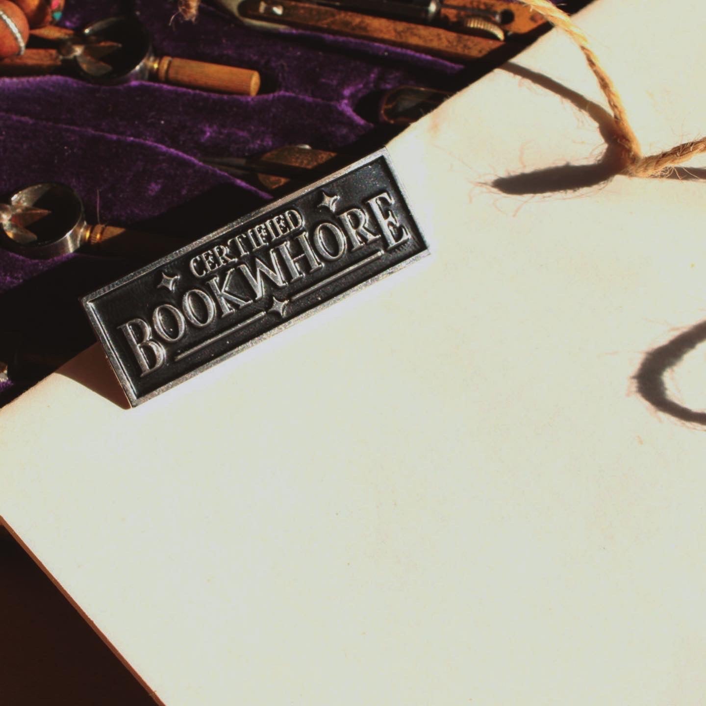 **B QUALITY** Certified Bookwhore pin