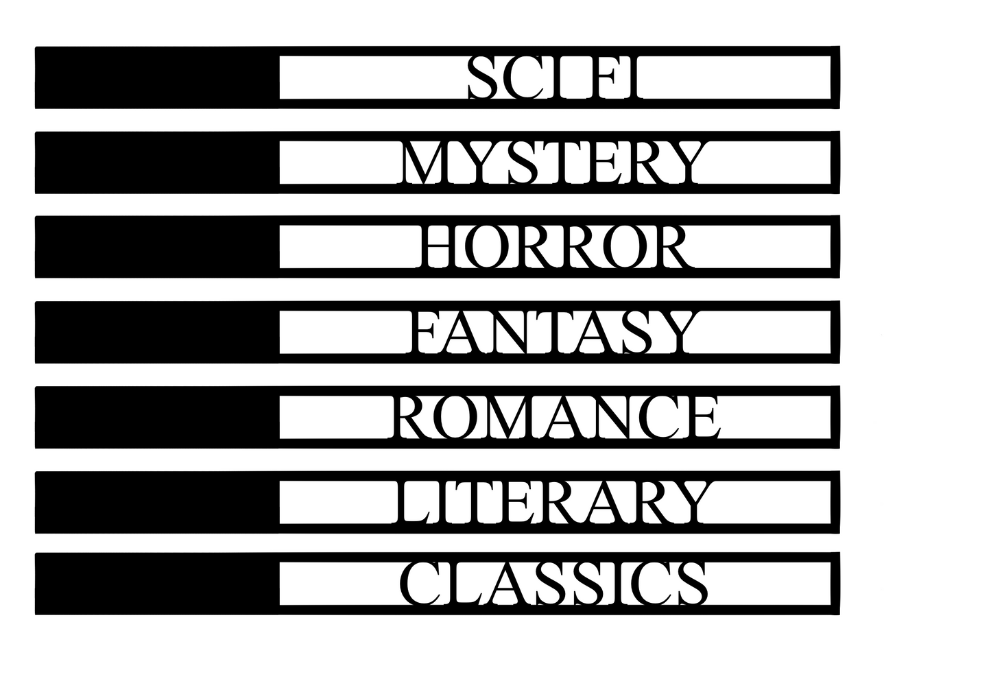 *MTO* Genre Bookshelf Tab [Single]