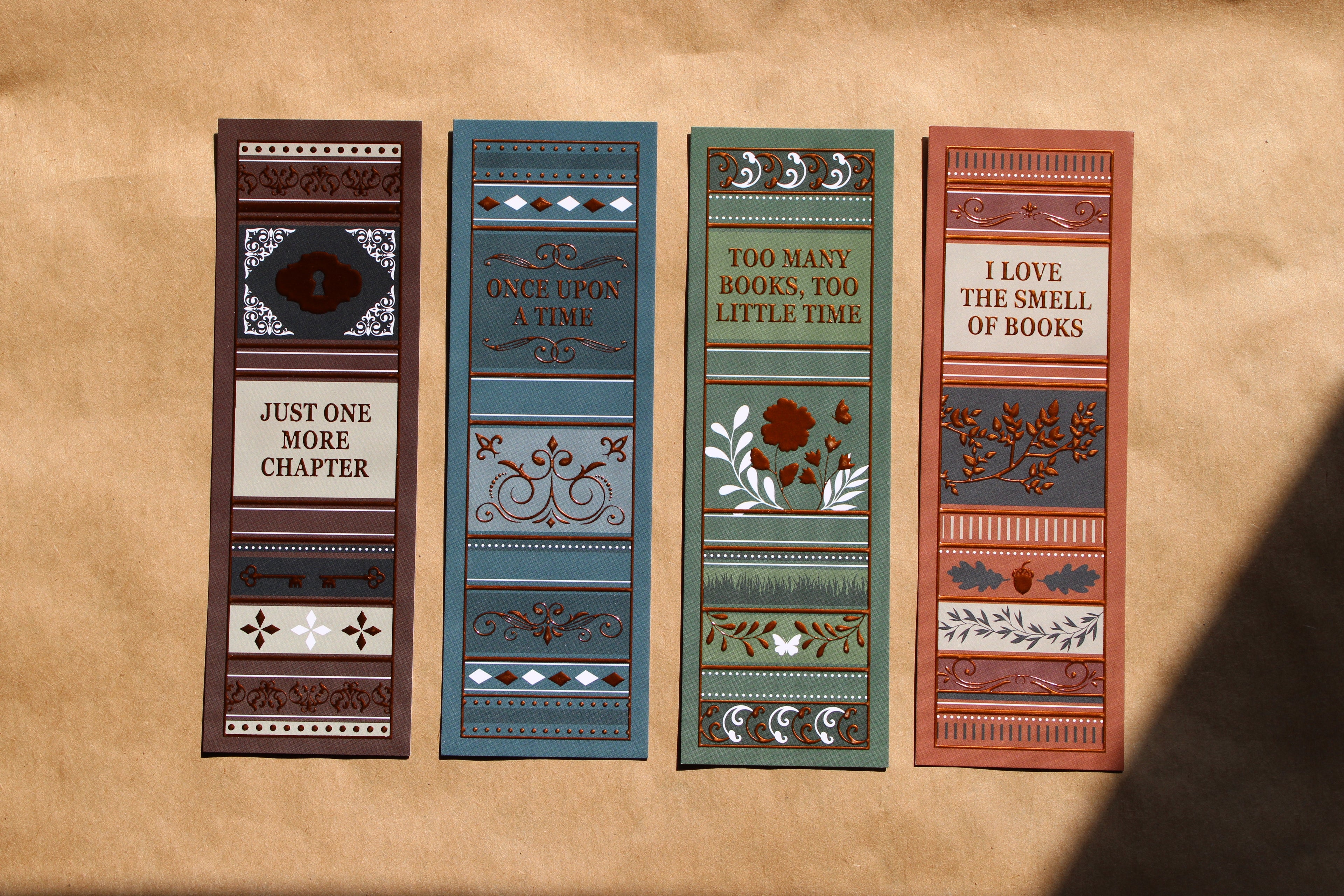 Book Spine Bookmark Set