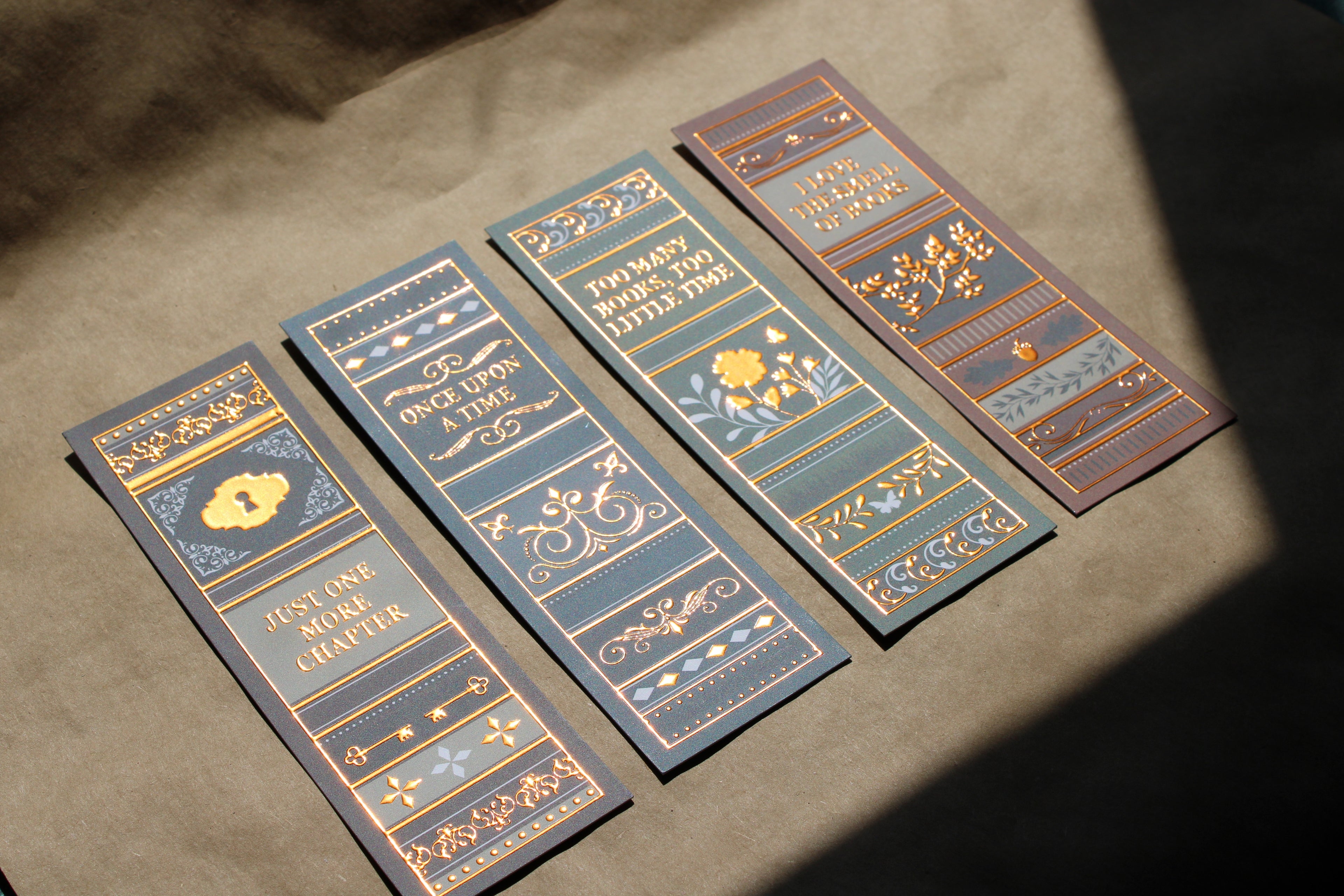 Book Spine Bookmark Set