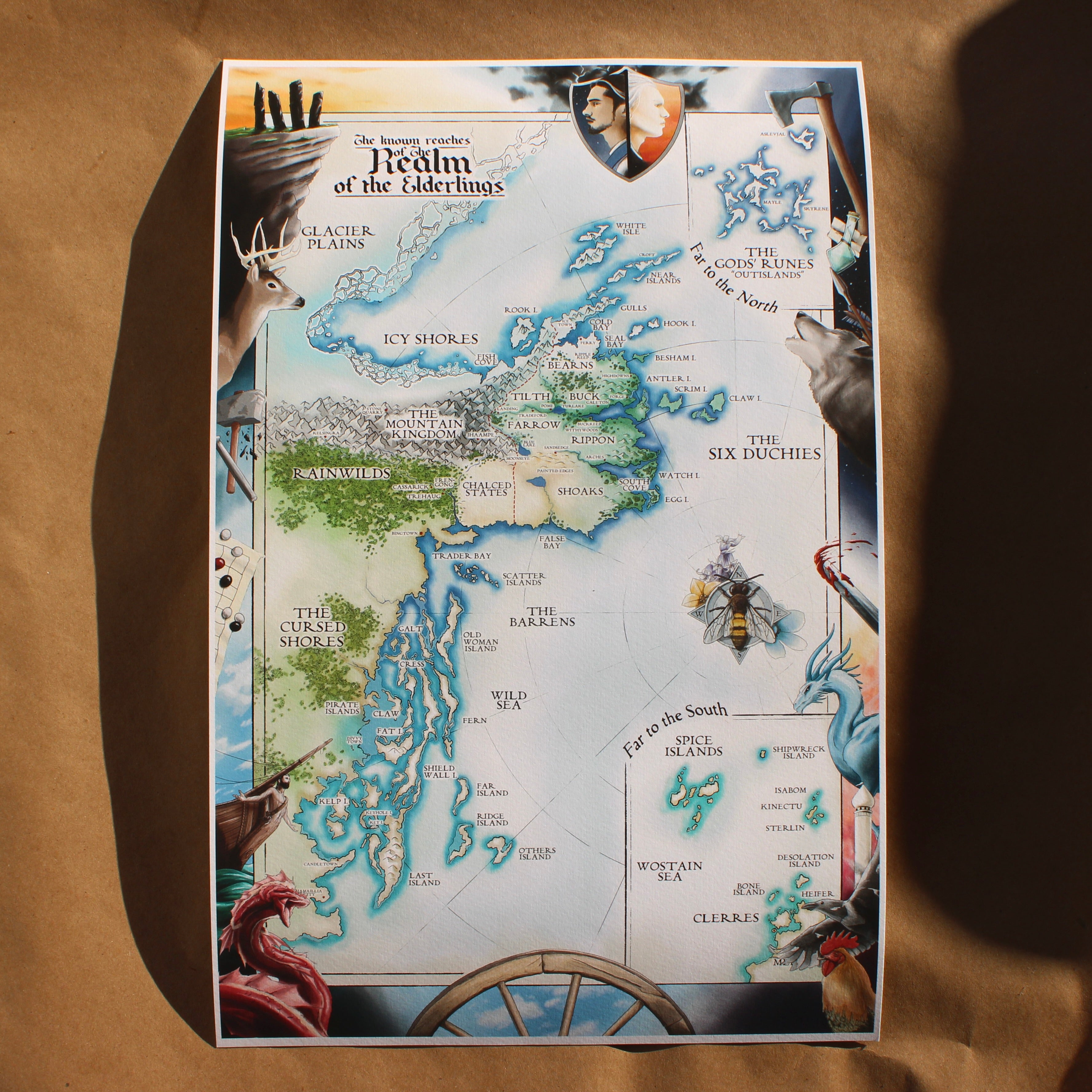 Realm of the Elderlings 11x17" Map