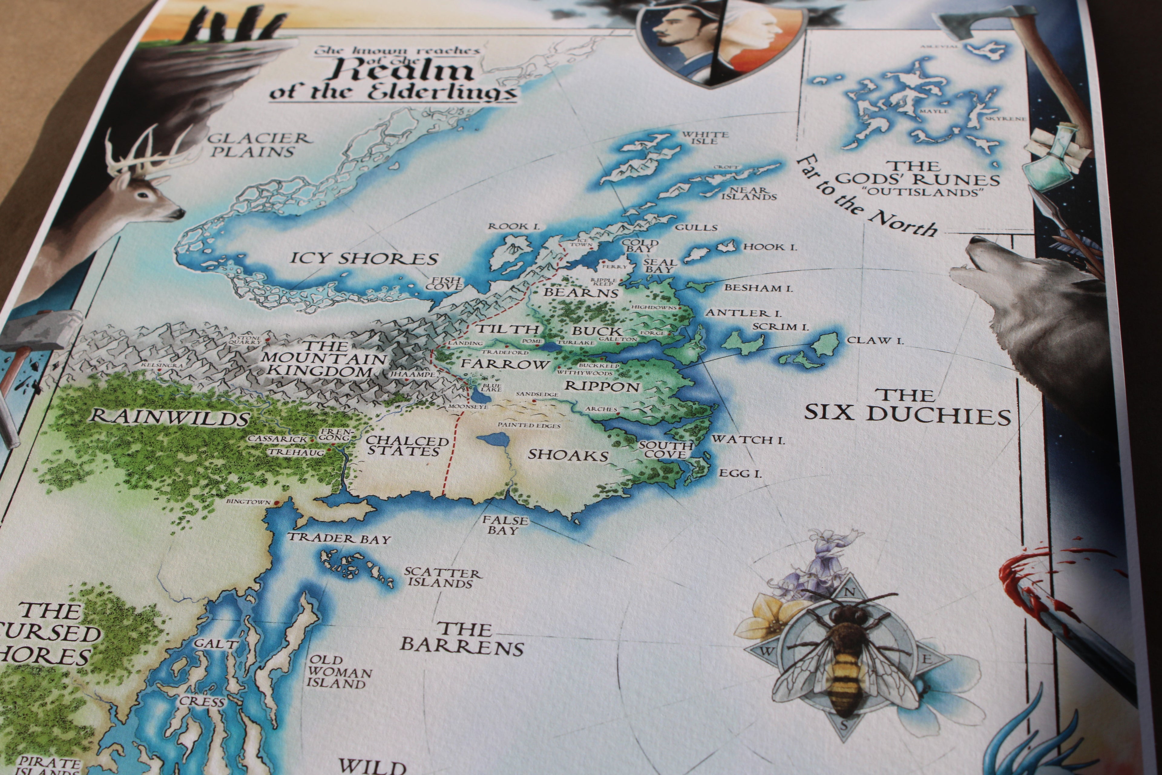 Realm of the Elderlings 11x17" Map