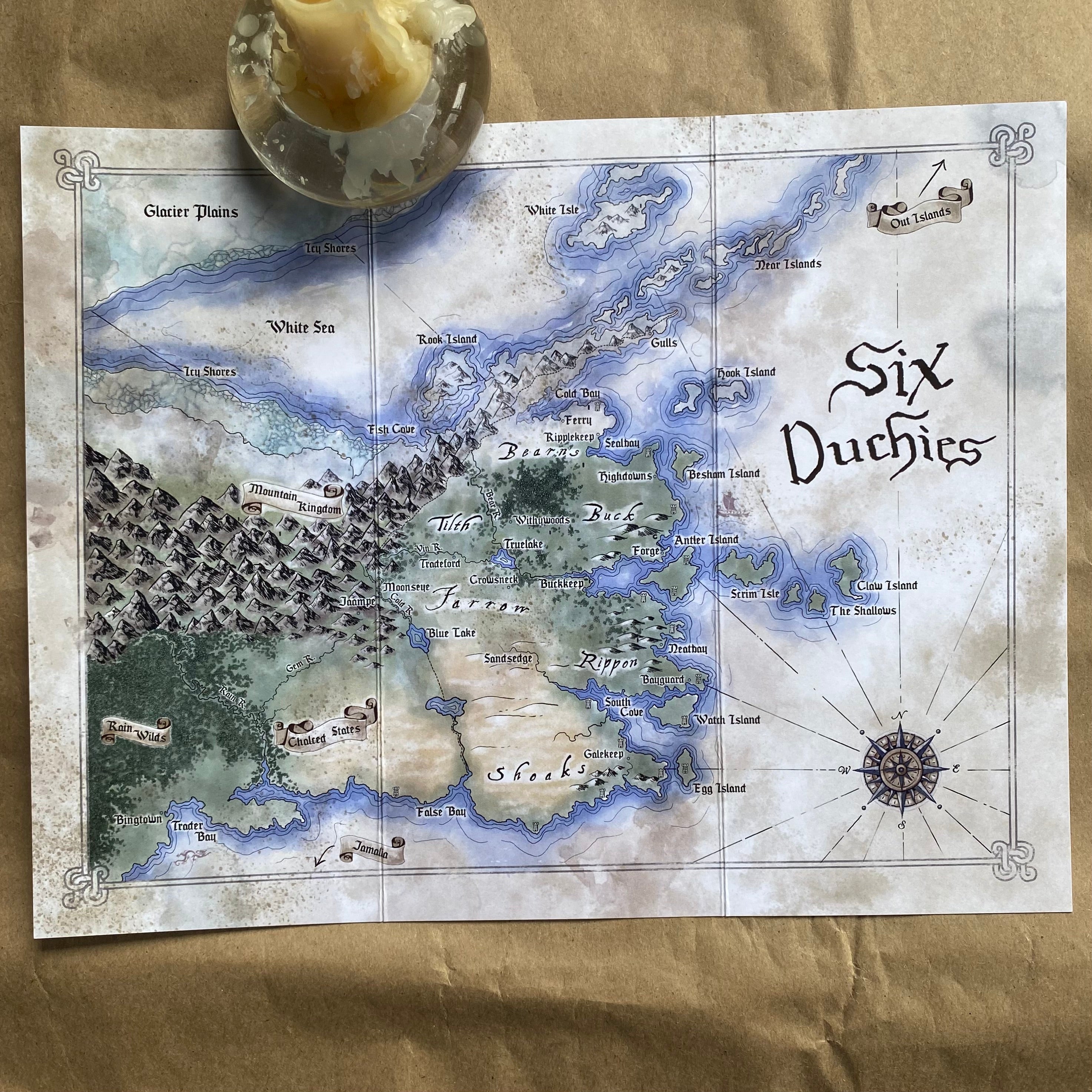 The Six Duchies Map